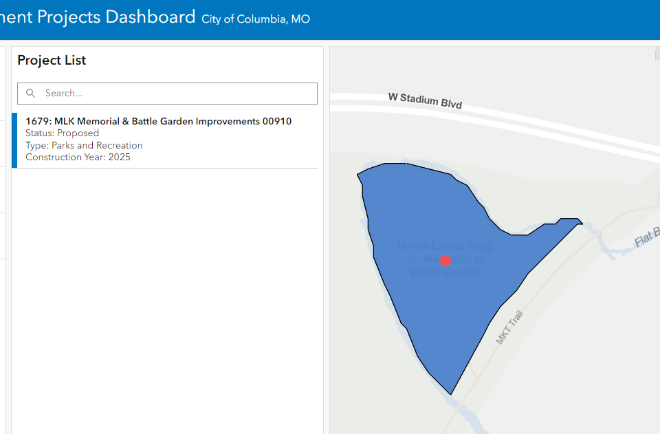 capital improvement project dashboard thumbnail